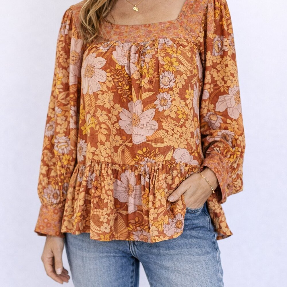 American Eagle Square Neck blouse Sz M